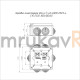 Коробка огнестойкая для о/п 40-0300-FR2.5-4 Е15-Е120 RAL7035 100х100х50 (14 шт/кор)